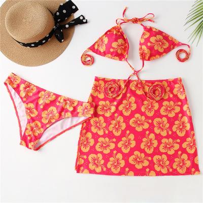 China New Style Ladies QUICK DRY Girls String Bikini Swimwear Strappy Swimwear Bikini Set 3 Piece Women Swimsuit for sale