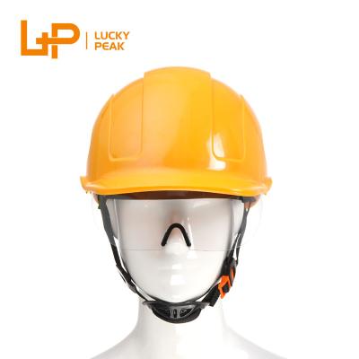 China ABS LuckyPeak Type New Industry Masks Styles High Visibility Industrial Safety Helmet Work Hat With Adjustable Tightness for sale