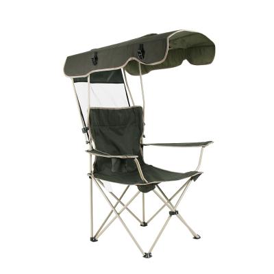 China Outdoor Oxford Cloth YH Sunshade Fishing Portable Folding Chair Leisure Chair for sale