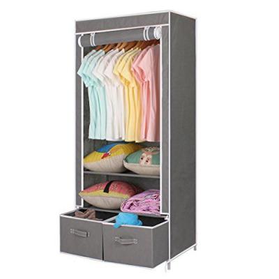 China Manufacturer (Size)Adjustable Wardrobe System Bedroom Fabric Wardrobe for sale