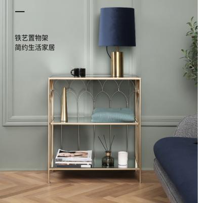 China Modern new design hallway corner console table living room luxury glass top decorative console table for sale