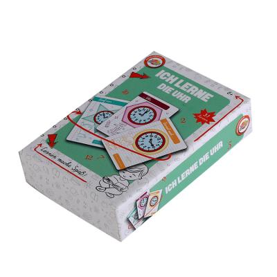 China Handmade Wholesale Shiny Rigid Shrink Kids Toy Game Card Game Packaging Paper Box for sale