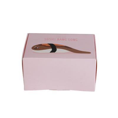 China Handmade Custom Printed Wholesale Kraft Paper Card Rose Paper Gift Cosmetics Packaging Boxes for sale