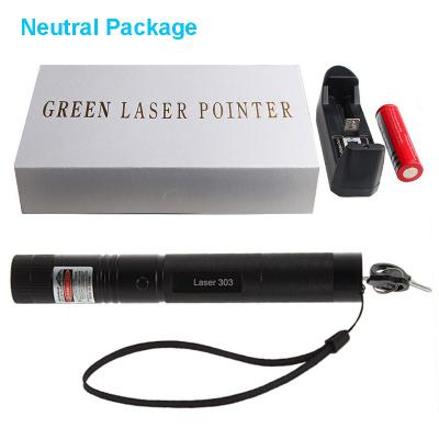 China Cat Dogs Toys Green 303 Laser Indicator Power Lazer Indicator with Safe Key and 18650 Battery for sale