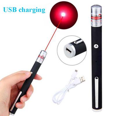 China Cat Dogs Toys Red Blue Green Laser Light Cat Pet Laser Pointers USB Rechargeable Laser Pointer for sale