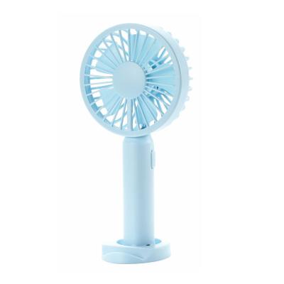 China Cute design; colored light; Mute ; Mini Fan small size usb 2 in 1 portable for mobile phone stand fan handheld usb mobile phone fan for sale