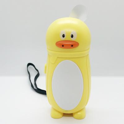 China Hotel Duck Shape Handheld Mini Fan Cute Fan With AA Battery For Promotion Gifts for sale