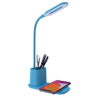 China Lighting/Phone/Pen Stand 15W Charger Led Wireless Lamp Wireless Desk Table Charger Charging Lamp USB Wireless Lamp for sale