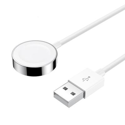 China Smartwatch Wireless Charger For Apple Watch Magnetic Metal Radio Charger For Iwatch Charging USB Cable 1M for sale