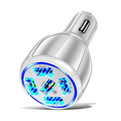 China Mobile Phone/Tablet/MP3/MP4/other USB Device QC3.0 Multi-port USB Car Charger 5 USB Ports For Mobile Phone for sale