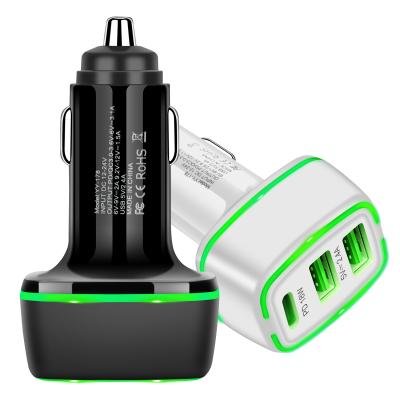 China Mobile Phone/Tablet/MP3/MP4/other USB Device 18W Palladium Car Usb Mobile Phone Charger Adapter For iPhone Fast Car Charger for sale