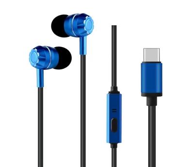 China In Ear Wired Button Control In Ear Noise Canceling 3.5mm Type C Earphone Earbud For Iphone for sale