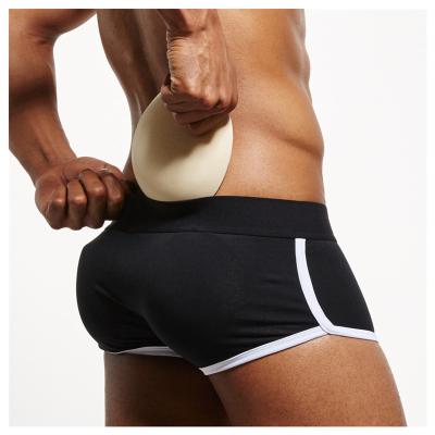 China Breathable Men Male Enhancement Removable Briefs Pads Lifting Shorts Enhancing Briefs Mens Underwear Padded Butt Men Pad for sale