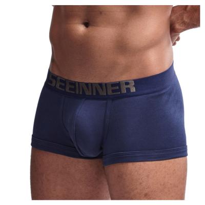 China Spandex Breathable Comfort Cotton Boxers Shorts Male Enhancer Shaping Briefs Panties Man Butt Boxer Briefs Men Lifting Underwear for sale