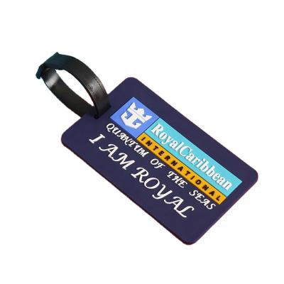 China Eco - Friendly Creative Colorful PVC PVC Luggage Tag UV Printing Custom Logo for sale