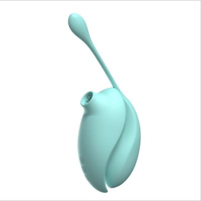 China Women 2in1 USB Female 7 Frequency Sucking Egg Vibrator Wireless Remote Control Vibrator for sale