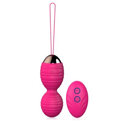 China Remote Control Women Kegel Test Program Ball Set Vibrator Wearable Radio In Panties for sale