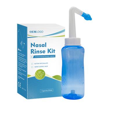 China Personal Free Sinus Rinse Nasal Wash Bottle Pressure Rinse Nasal Health Care Child BPA Potty Irrigation for sale