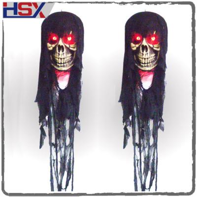 China With LED Lighting and Realistic Factory Direct Animated Hanging Skeleton Prop for Halloween Decoration for sale