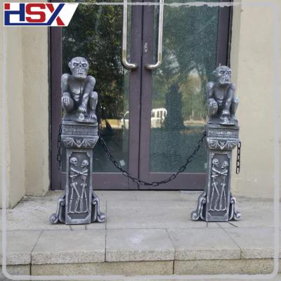 China Outdoor Realiatic New Arrival Foam Monster Pillar Halloween Decoration For Party for sale