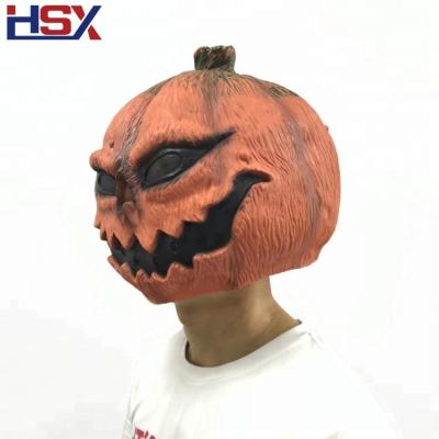 China Realistic Printing Amazon 2018 Hotest Selling Realistic Halloween Pumpkin Mask Latex for sale