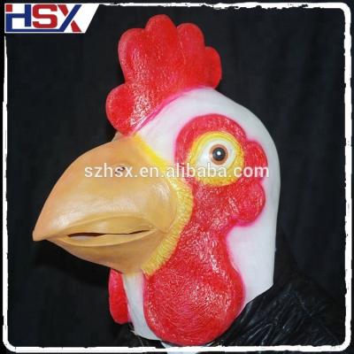 China Realistic Printing Wholesale Hot Popular Amazon Halloween Latex Rooster Mask for sale