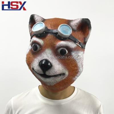 China 2018 Newest Latex Animal Bear Head Mask Halloween Masks Masquerade Party Costume for sale