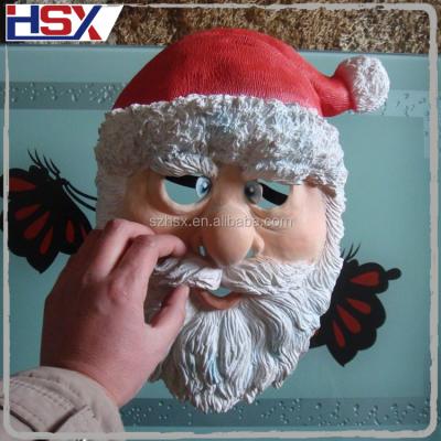 China 2016 Realistic Printing Popular Christmas Gift Masquerade Latex Santa Claus Mask for sale