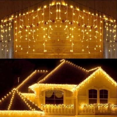 China Ice Curtain String Lights Waterproof 10m 20M 30M 50M LED Ice String Lights Outdoor Home Christmas Party Wedding Holiday Decoration Fairy Light for sale