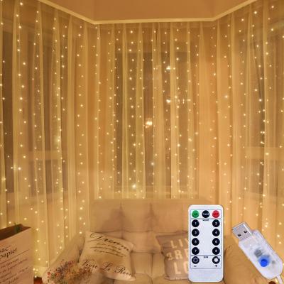 China Curtain Lights 2022 New Room Led Garland Curtain Light New Year Wedding Christmas Lights Decorations Led Curtains For Home Decor Fairy Lights for sale