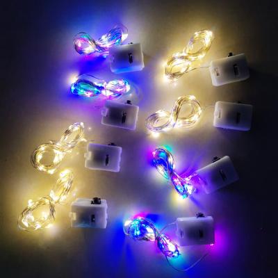 China Copper Wire String Lights Fairy String Lights with 3 Flashing Modes 7ft 20 LED Mini Novelty Waterproof Copper Wire Holiday Starry Lights Battery Operated for sale