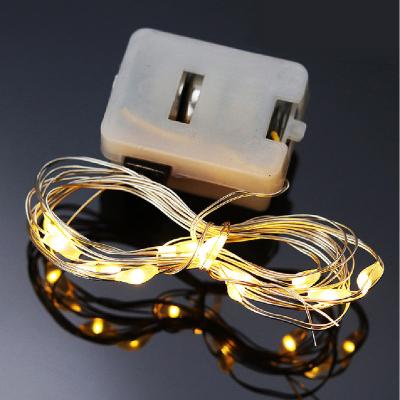 China Copper Wire String Lights 1M Waterproof Fairy Lights 3 Mode Function Battery Operated Party String Copper Wire LED Lights For Decoration With Batteries for sale