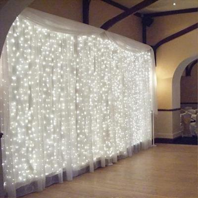 China Ramadan Lights 3m 100/200/300 Birthday Ramadan Festoon Background Bachelorette Garland Wedding Party Decorations Table LED Curtain String Light for sale