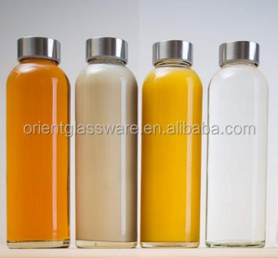 China High Quality Beverage Clear 500ml Glass Water Bottle Heat Resistant Juice Bottle for sale