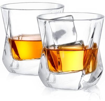 China Wholesale Modern Tumbled Lead Free Clear Crystal Whiskey Whiskey Wine Glass Drinking Cup for sale