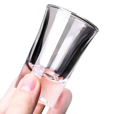 China 1oz 1.5oz 2oz 2.5oz Modern Fancy Design Liquor Vodka Alcohol Shot Glass With Acrylic Stand for sale