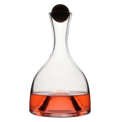 China Viable Wholesale Red Wine Bottle Champagne Glass Cup Mouth Blown Glass Decanter For Bar Party for sale