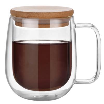 China Viable Wholesale Heat Resistant Double Wall Coffee Mug Glass Tea Cup Tea Cup Set for sale