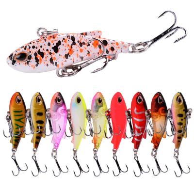 China 4.5cm 4g Sinking Mini VIB Fishing Lure Vibration Groundbaits Winter Artificial Ice Sinking Wobblers Bass Crankbait Fishing Tackle FS2306 for sale