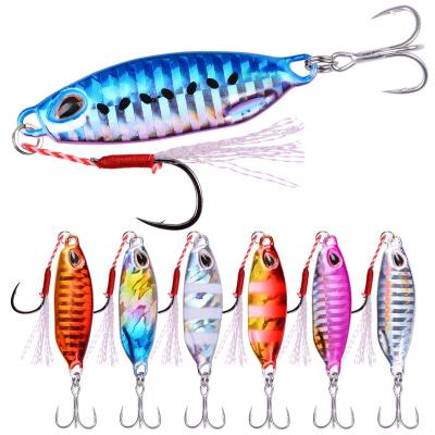 China Bait 10g Bait Fishing Lure Lead Fish Spinnerbait Spinnerbait Spoon Jerkbait Metal Lie Plopper PESCA Ice Jigs LM0343 for sale