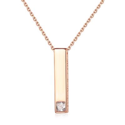 China 2021 Romantic Hot Selling European And American Jewelry Band Geometric Long Pendant Necklace for sale