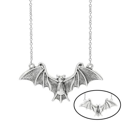 China Cool Gothic Bat Wing Necklace Charm Matching Demon Hiphop Headscarf Pendant Necklace for sale