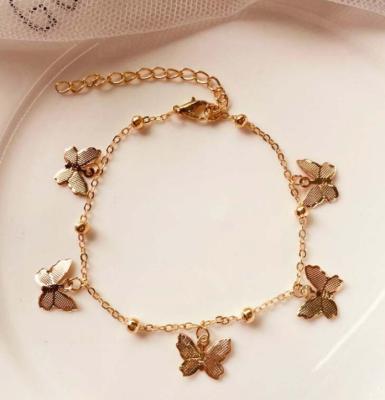 China 18 Carat Rose Gold Pure Silver FASHIONABLE High Quality Stainless Steel Butterfly Flower Star Moon Adjustable Bracelets & Bangles for sale