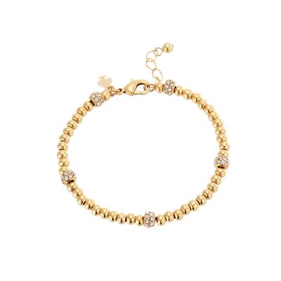 China CLASSIC Hot Sales Fashion Jewelry Handmade Charms Elastic Natural Gold Beads Bracelet For Women for sale