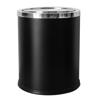 China 10L Bathroom Metal Stainless Steel Kitchen Desktop Sustainable Commercial Self-Sealing Trash Can for sale