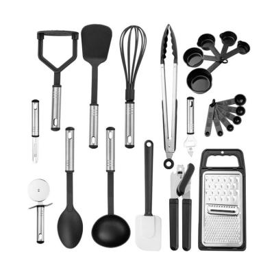 China Latest Viable Gadgets 2021 Innovative 23 Pieces Stainless Steel Kitchen Tools And Home Gadgets Accessories Nylon Set for sale