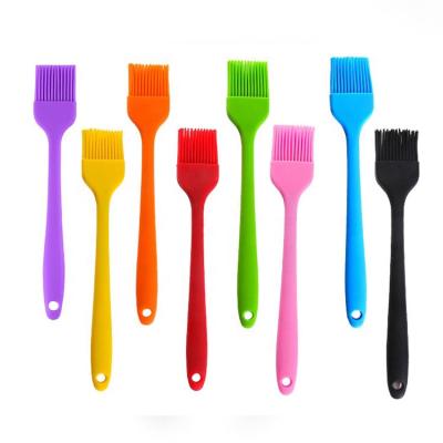 China Food Grade Large Size 26cm Sustainable Silicone Basting Pastry Brush Oil Baking Butter Grill Silicone Cooking Cake Brush BBQ Oil Brush for sale