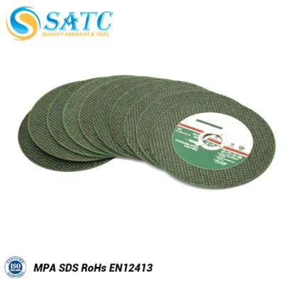 China Material SATC 4 Inch Green Grinding Wheel Cutting Disc Polishing Disc for sale