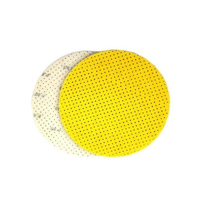 China Wood Removing Sanding Disc Yellow Multi Holes Sanding Disc 225 Mm Multi Hole Sanding Yellow Disc For Drywall for sale