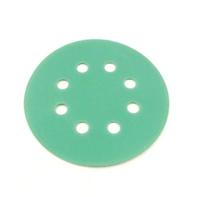 China For Car SATC Film Disc Sanding Green Color With Polyester Film Backing Paper 5 Inches for sale